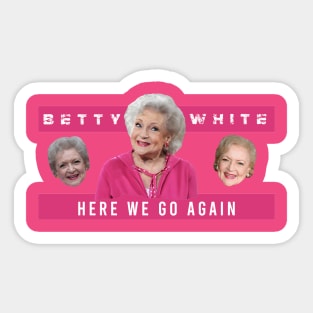 betty white Sticker